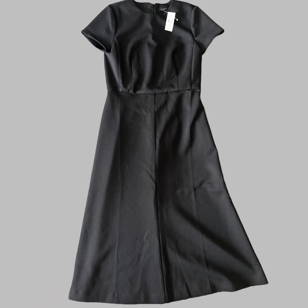 Ann Taylor Black Midi Dress